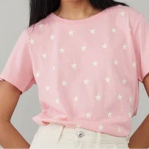 South Parade Jane Mini Star Tee in Rose Pink